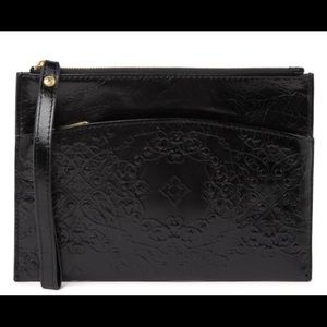 Hobo Black Wristlet Clutch Wallet, Noa, NWT